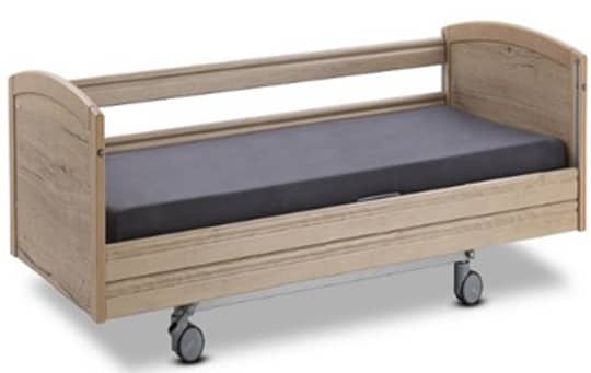 3 Function Electrical Care Bed - Wooden Siderails