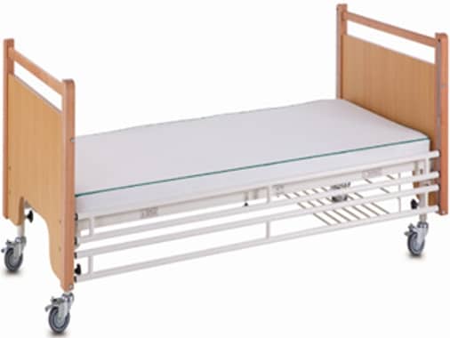3 Function Manual Care Bed - Steel Siderails